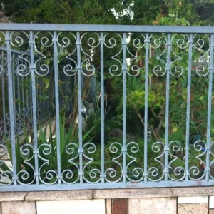 Ornamental Wrought Iron Railings Galvanized Steel Balustrades Handrails STWI-B005