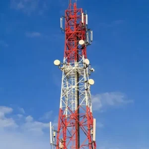 Outdoor 70m Lattice Tower High Strength Steel Hot Dip Galvanizing Cell Mast for Broadcasting Network Project