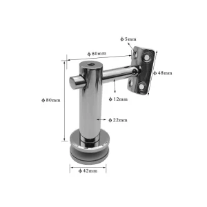 Outdoor Aluminium Wall Handrail 304 316 Stainless for Indoor House Stair Railing Traditional Accessories Deck Iron Material