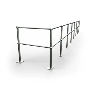 Outdoor Aluminum Stainless Steel Galvanized Steel Ball Joint Stanchion Handrail Customized Size 3-Year Warranty Industrial