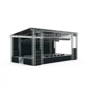 Outdoor Concert DJ Stage Truss System Truss Aluminio Square Bolt Truss Aluminum