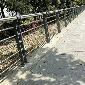 Outdoor Fence Panels Bridge Railing Guardrails Hot Dip Galvanized Customized Size High Quality Direct Factory