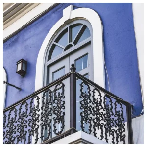 Outdoor French Galvanized Steel Railing for Hotels and Homes