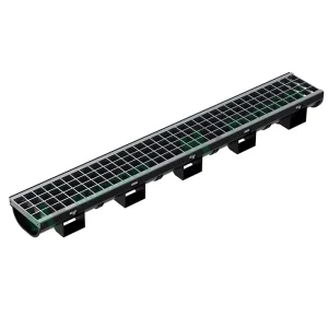 Outdoor Gutter Rain Water Plastic Road Drainage Channel With Stainless Steel Cover