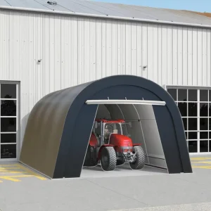 Outdoor Manual 10x20ft Steel Roof Dome Industrial Warehouse Carport Storage Iron Gazebo Waterproof Durable Garages Canopies