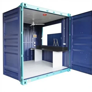 Outdoor Metal Sentry Box Portable Temporary Prefab Container House Guard House News Stall Labour Room