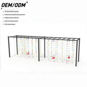 Outdoor Playground Equipment Kids Multifunctional Swing Climbing Frame Monkey Bars for Daycare Center