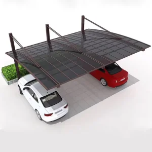 Outdoor Polycarbonate Roofing Metal Carport Sheds with Rust Resistance for Garages Canopies and Carports