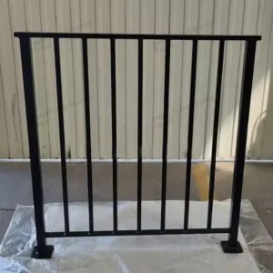 Outdoor Power Coated Steel Balustrade Handrail Railing for Staircase
