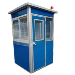 Outdoor Prefabricated Cabin Sentry Box Portable Guard Shack Event Ticket Booth Steel Structure
