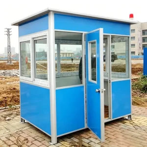 Outdoor Prefabricated Kiosk Cabin Security Guard Booth Sales Booth