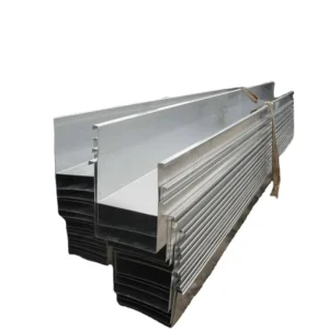 Outdoor Rainwater Collection U shaped Drainage Gutter Rooftop Rainwater Galvanized Steel Drainage Gutter
