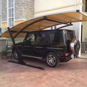 Outdoor Single Carport Everyday Garage Metal Steel Canopies with PVDF Aluminum Zinc Coating Car Parking Shed