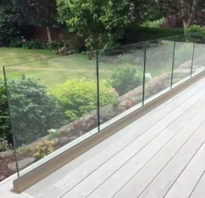 Outdoor Stainless Steel and Glass Frameless Balcony Balustrade Railing System