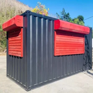 Outdoor Steel 20ft Modified Shipping Container for Hotel Barbershop Bakery Coffee Shop Mobile Booth