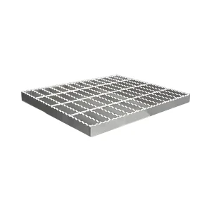 Outdoor Steel Structure Stair Step Plate Hot dip Galvanized Steel Serrated Grating