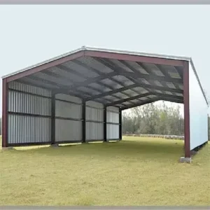 Outdoor Villa Car Parking Shed Sandwich Panels Steel Structure Portable Car Garage Metal Carport Galvanized Steel Frame Modern