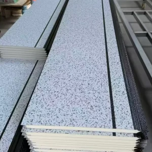 Outdoor Wall Decorative Carved Panels Fireproof Metal Carved Board (16mm/20mm/25mm) Steel Sandwich Panel Polyurethane (PU)
