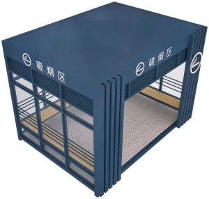 Outdoors Affordable New Design Container Customized Steel Prefabricated Guard Booth Smoking Booth for Philippines
