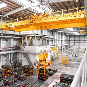 Overload Alarm Machine Workshop 40t Double Beam Bridge Crane
