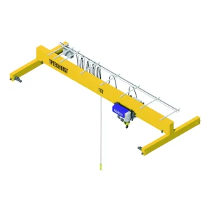 Overseas Service Euro-style Single Girder Beam New 3 Ton 5 Ton Traveling Bridge Overhead Crane for Warehouse
