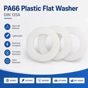 PA66 Plastic Flat Washer DIN125A Nylon Washer Polyamide Washe Non Metallic Washer Nylon 66 Washers