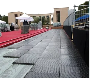 PE Plastic Flooring HDPE Heavy Duty Ground Protection Mats On Sale For Outdoor Use