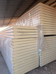 PIR Insulated Polyurethane Sandwich Wall Panels Fireproof Eco Friendly for Cold Room Refrigeration Units Storage