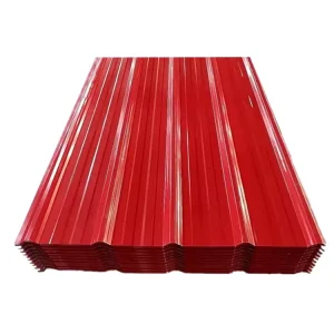 PPGI Color Coated Corrugated Steel Roof Sheet 0.3 1.2mm 1220*2440mm Roofing Panel