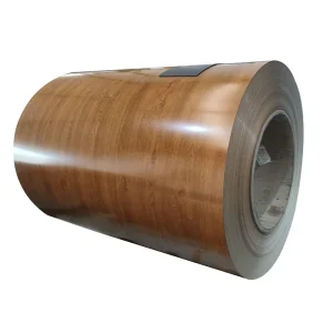 PPGI Pattern Design Wood Grain Prepainted Galvanized Steel Coil Metal Roof Sheet with Z121-Z180 Coating 1300mm Width