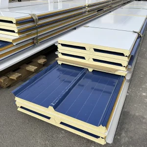 PU Composite Sandwich Panels with Fireproof Insulated 100/150mm PU Panels for Warehouse Roof