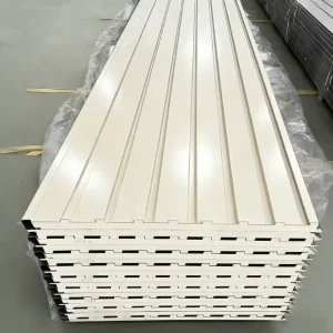 PU Core Sandwich Panel 950/1150mm Width Stable Performance Long Life for Refrigeration Room and Storage Facility