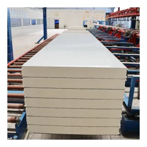 PU Eco Friendly Fireproof Metal Sandwich Panel Sound absorbing Roof Exterior Wall Cold Room Dining Applications House