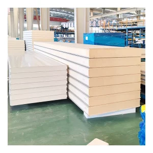 PU PIR Glasswool Sandwich Panel Low Price Metal Wall Cladding System
