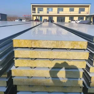 PU Polyurethane Insulated Galvanized Colored Steel Plate Durable Anti Corrosion Fire Resistant Water Resistant Roof Wall