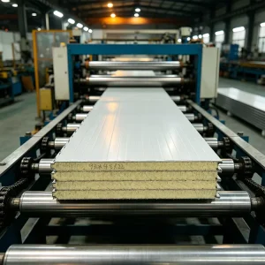 PU Roof Sandwich Panel Waterproof Thermal Insulation Roofing Material for Factory Warehouse Industrial Steel Structure Buildings