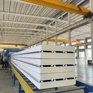 PU Sandwich Panel Insulated Wall Panels With 70mm PU Roof Panel for Warehouse Buildings