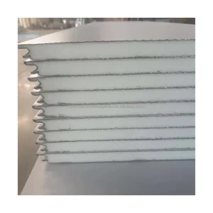 PU Sandwich Panel with Long Wall Pattern Decorative Exterior Wall Insulation Board