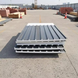 PU Sandwich Roof Panel Polyurethane Insulation Board Fire Resistant Water Resistant Eco Friendly for Cold Room