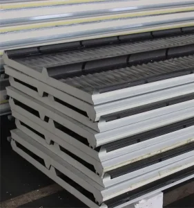 PUR PIR Polyisocyanurate Color Steel Heat Insulation Roofing Panel Density of Core Material 40 50kg cubic Meter Sandwich Panels