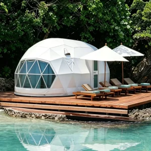 PVC Blackout Sunproof Insulated Canopy Tent Galvanized Steel Frame Outdoor Exhibition Camping Shelter