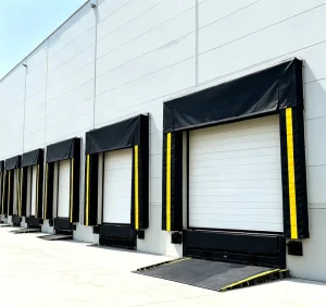 PVC Curtain Retractable Truck Door Canopy Dock Seal Loading Bay Shelter