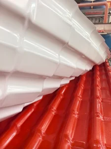 PVC Roof Panel With ASA Coated Fireproof Waterproof Roofing For Warehouse Workshop Commercial Use