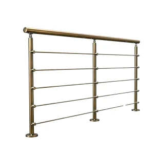 PVC Stair & Bridge Railings Kit Contemporary Design Rust Resistant Hotel Use Floor Mount DIY