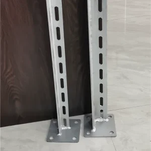 Painted Triangle Bracket Punched Angle Steel Column Base Support Arm Wall Mounted Welding Part 2mm Thickness 95×43