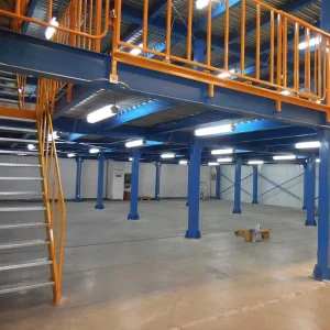 Peterack CE Certified Platform Floor Mezzanine Floor With Stair Steel Industrial Warehouse Floor Platform Pallet Racking