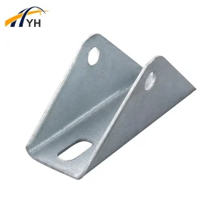 Photovoltaic Accessories Four Hole Triangular C-shaped Steel Connectors Solar Panel Triangular Bracket Hot-dip Galvanized Base