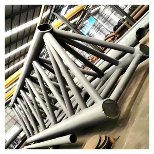 Pipe Tube Trusses Fabrication Structural Steel Frame Construction Large Span Space Train Station Building Roof