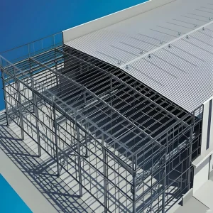 Pitched Slope Roof Prefabricated Light-Weight Steel Structure Warehouse for Storage and Warehouse Use