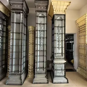 Plastic ABS Durable Square Round Roman Pillar Column Molds with 800times Mould Life for Casting Concrete